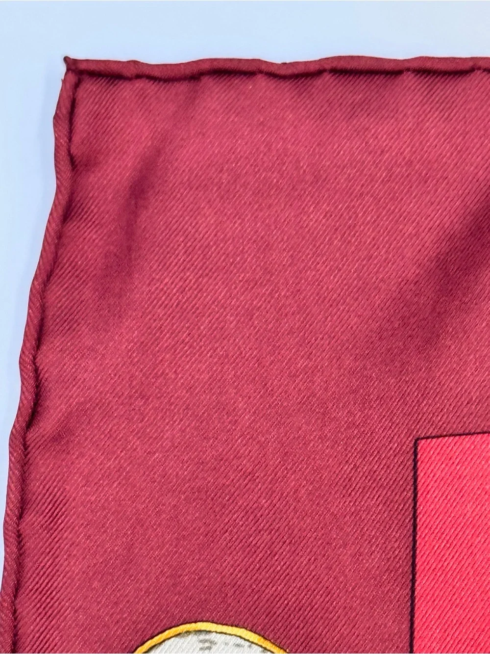 Authentic Hermès Mefsire Antoine de Plvvinel Carré 90 Silk Scarf Red Equestrian